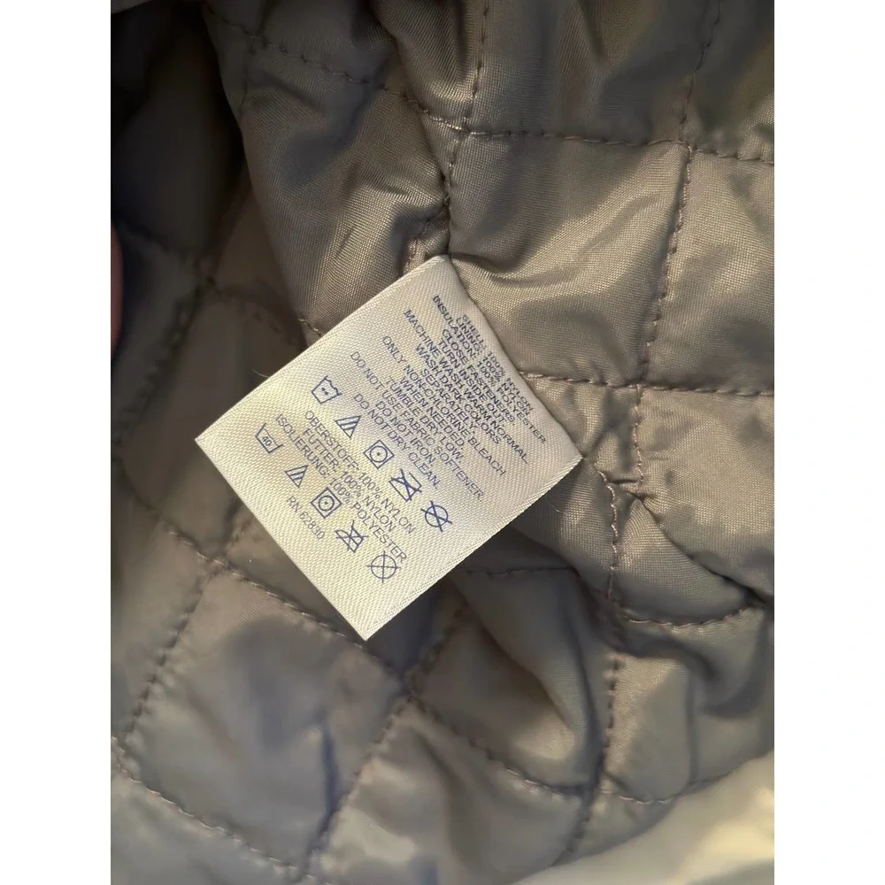 Lands End Kids Winter Jacket Full‎ Zip Up Long Sleeve Hooded, Black Size 3T